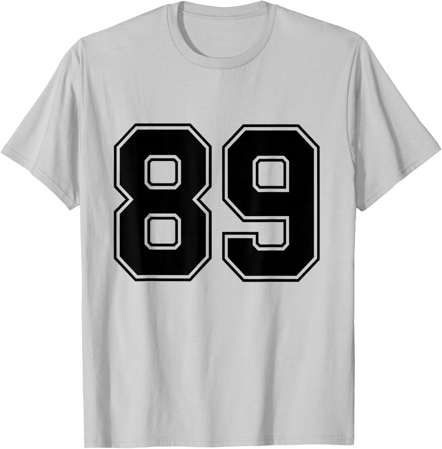 #89 Number 89 Sports. Jersey My Favorite Player #89 T-Shirt - T-Shirt | Ash