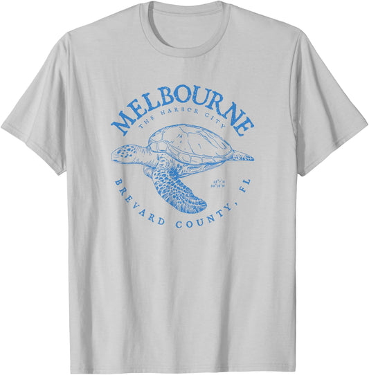 Loggerhead Melbourne Turtle Gift Florida and Palm Bay T-Shirt - T-Shirt | Ash