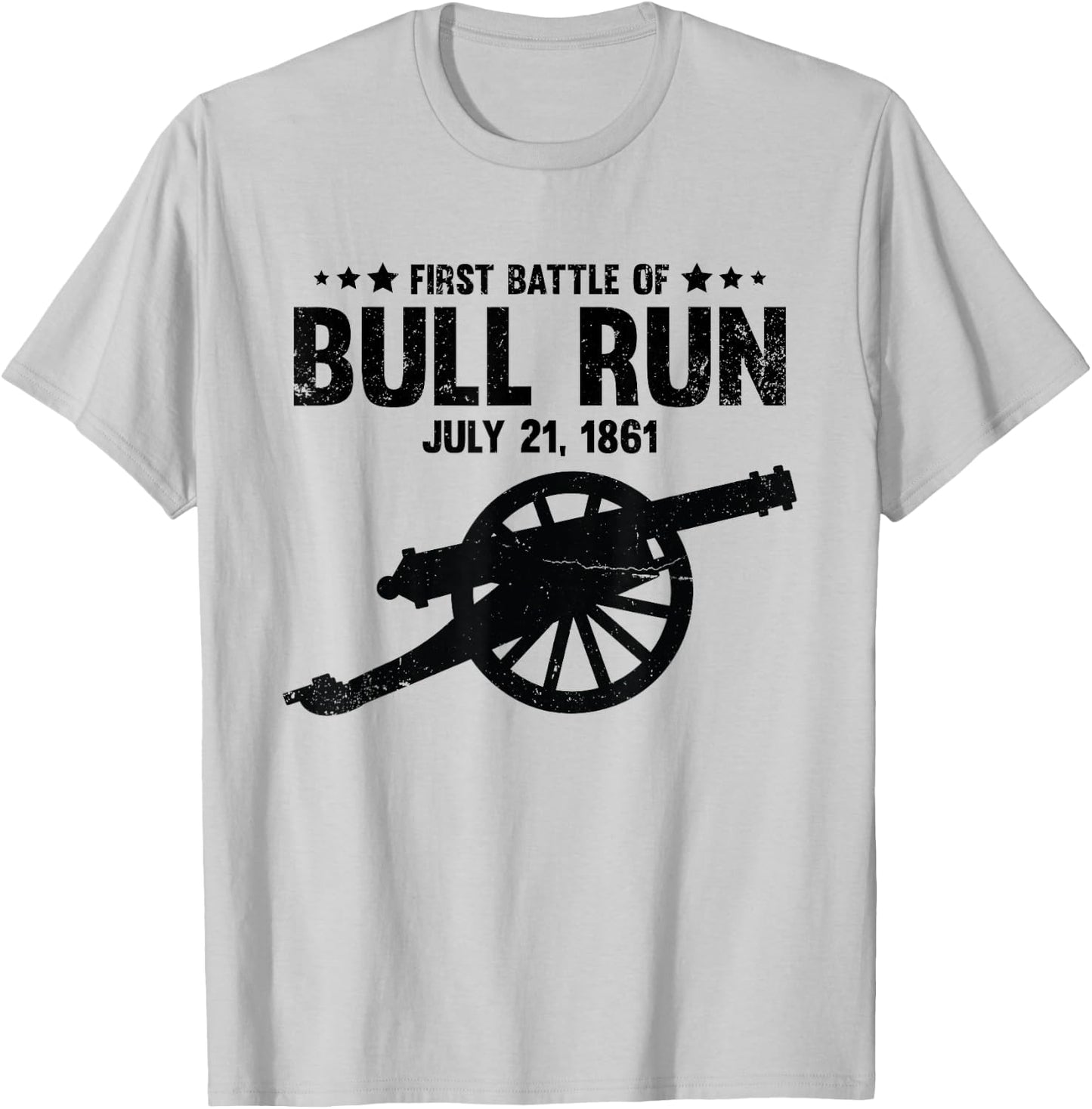 Civil War Battle of Bull Run Manassas National Battlefield T-Shirt - T-Shirt | Ash