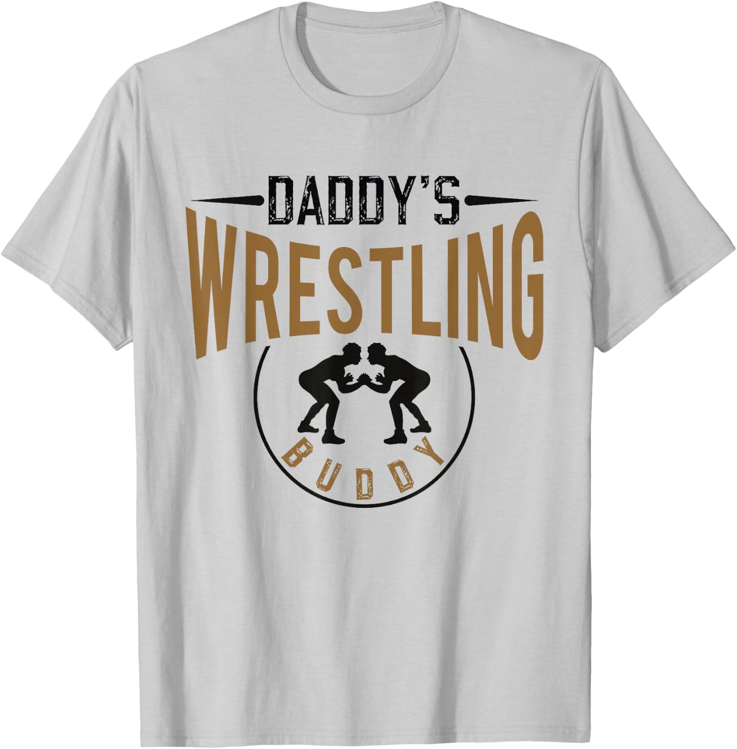 Daddys Wrestling Buddy Wrestler Daughter Son Boys Girls Kids T-Shirt - T-Shirt | Ash