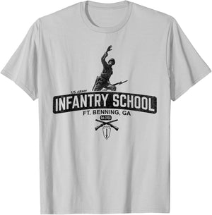 Army Infantry School - Fort Benning T-Shirt - T-Shirt | Ash