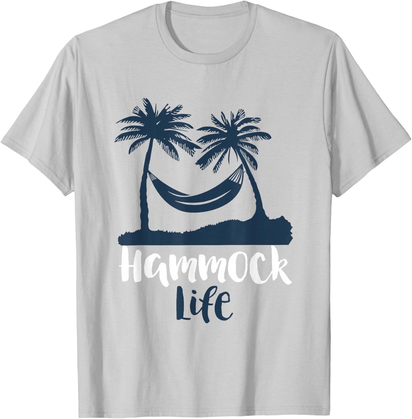 Hammock Life Beach Vacation Relaxation T-Shirt - T-Shirt | Ash