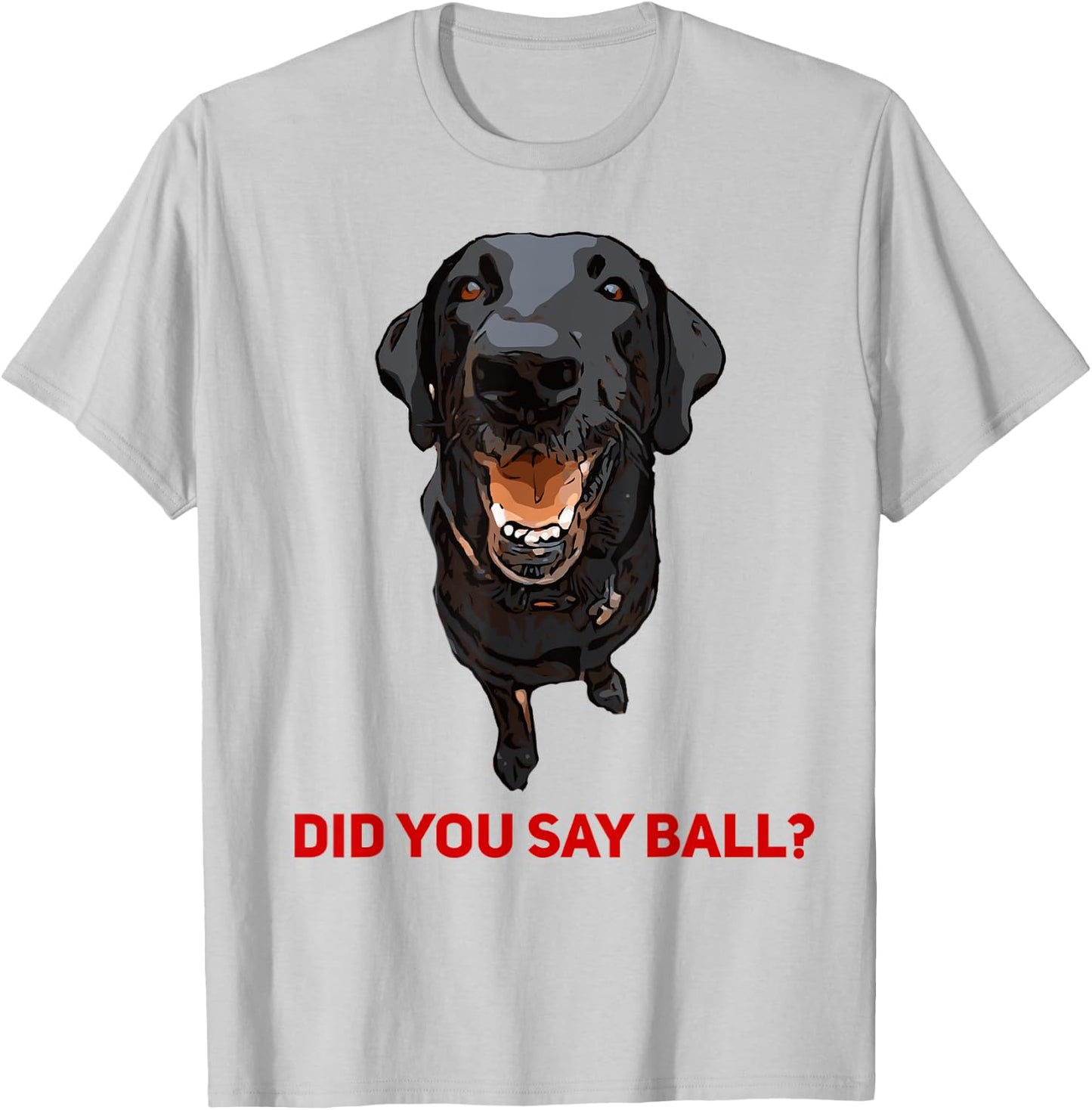 Black Lab Did you say Ball ? T-Shirt - T-Shirt | Ash