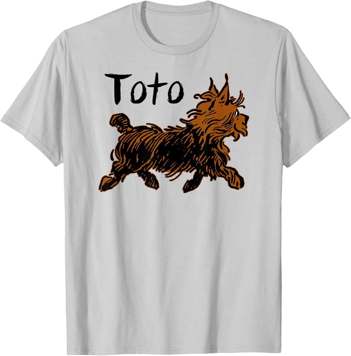 Retro Toto Wizard of OZ Dog Shirt Art Design-Funny Fairytale T-Shirt - T-Shirt | Ash