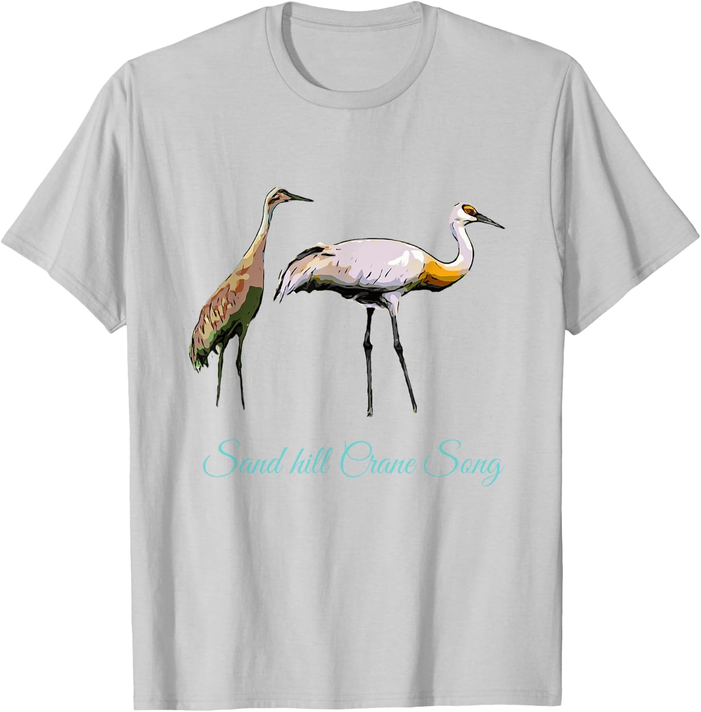 Sandhill Crane Dance T-Shirt - T-Shirt | Ash