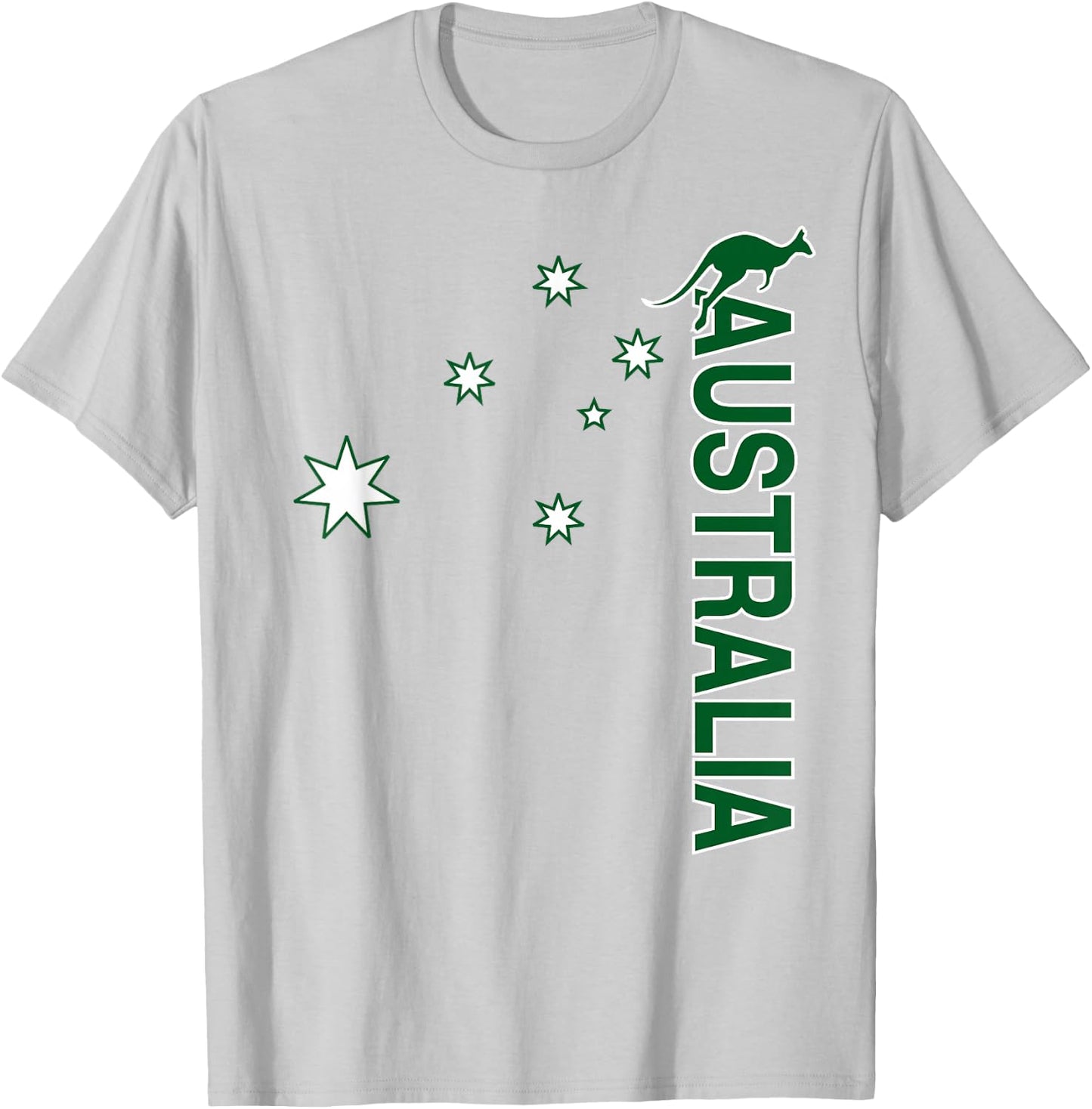 Australia Rugby (Vintage Throwback Stars) T-Shirt - T-Shirt | Ash