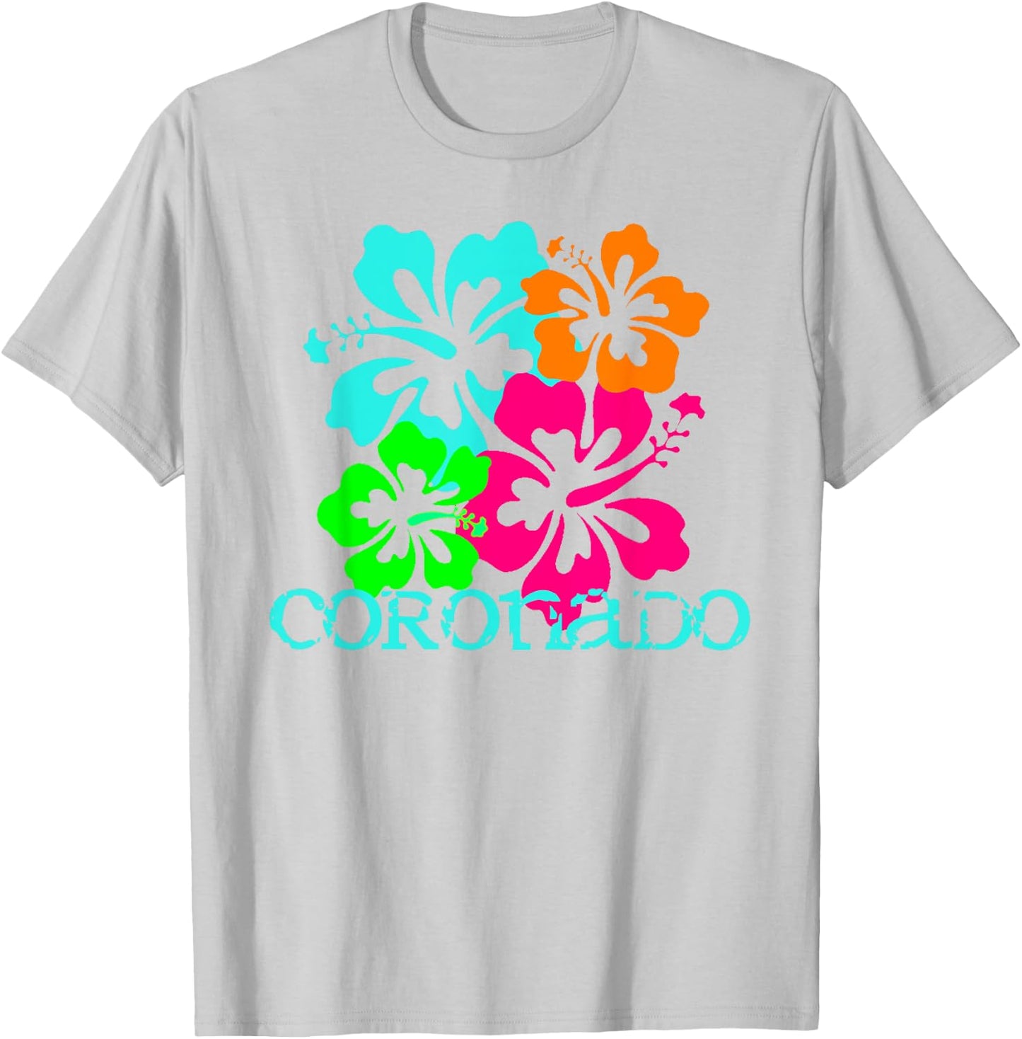 Coronado Island Beach Tropical Travel Surf Shirt T-Shirt - T-Shirt | Ash