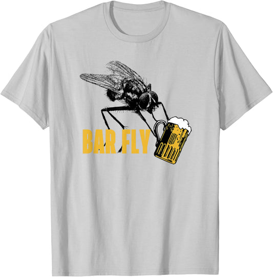 Bar Fly Shirt - Beer Brew Draft Draught T-Shirt - T-Shirt | Ash