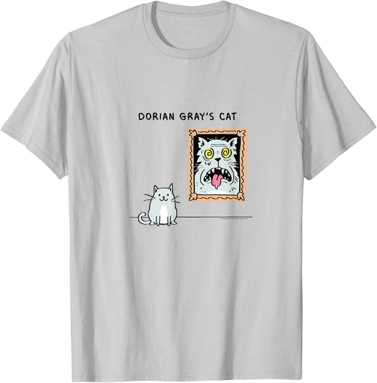 Dorian Gray's Cat teeshirt from Skunkbear T-Shirt - T-Shirt | Ash