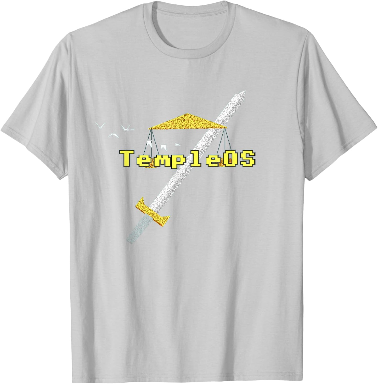 Temple OS - Terry A Davis Memorial T-Shirt - T-Shirt | Ash