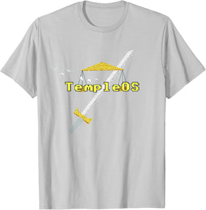 Temple OS - Terry A Davis Memorial T-Shirt - T-Shirt | Ash