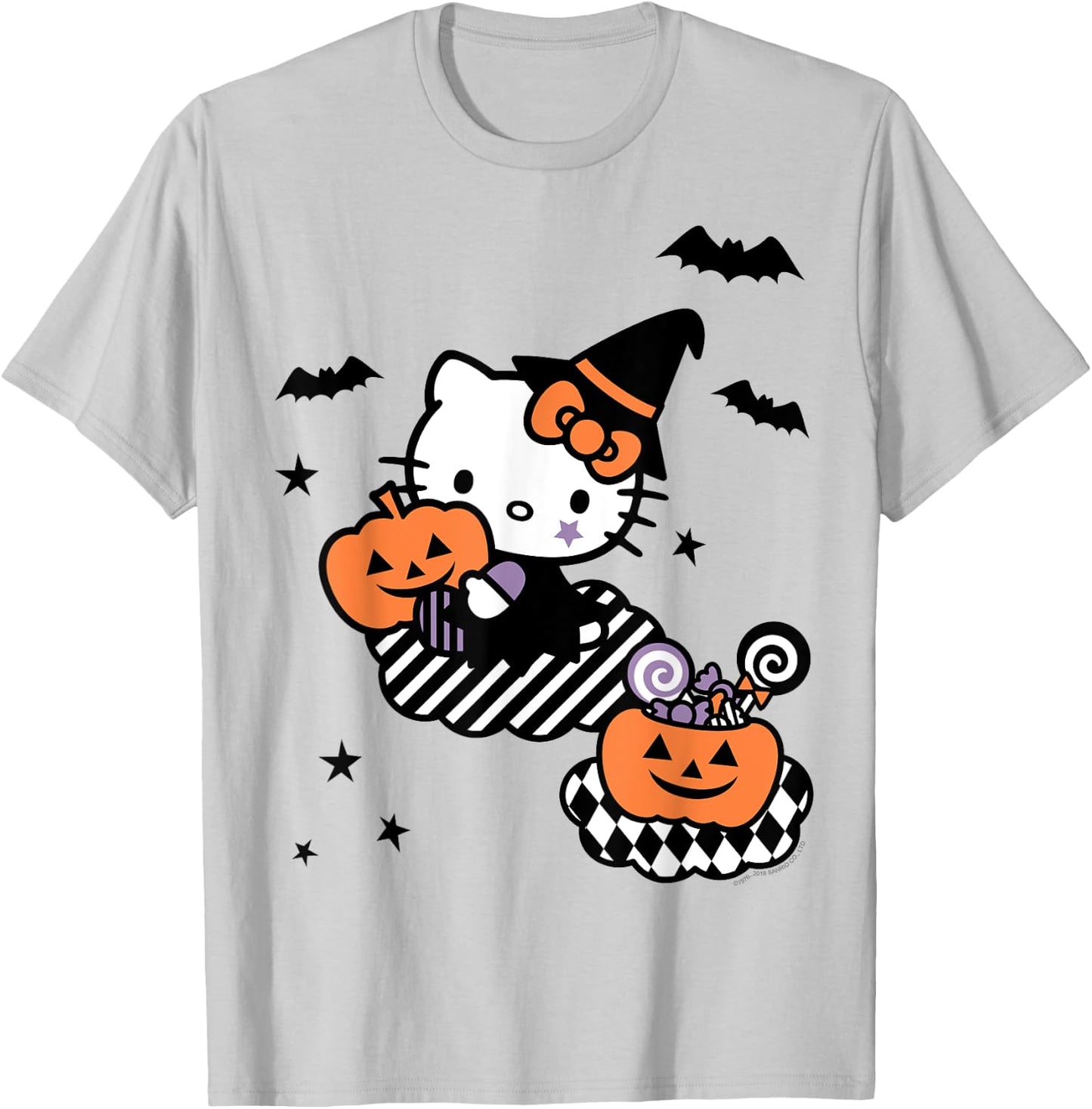 Hello Kitty Trick or Treat Halloween Shirt T-Shirt - T-Shirt | Ash