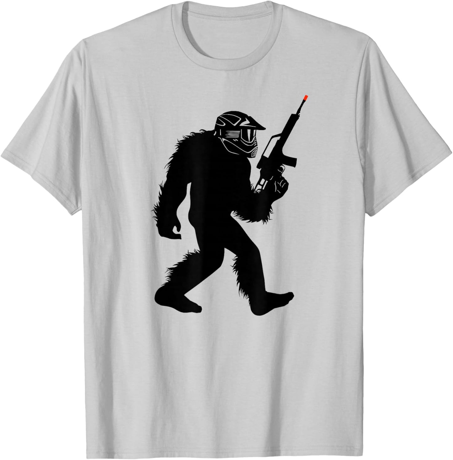 Bigfoot Airsoft , Sasquatch Airsofting Apparel T-Shirt - T-Shirt | Ash