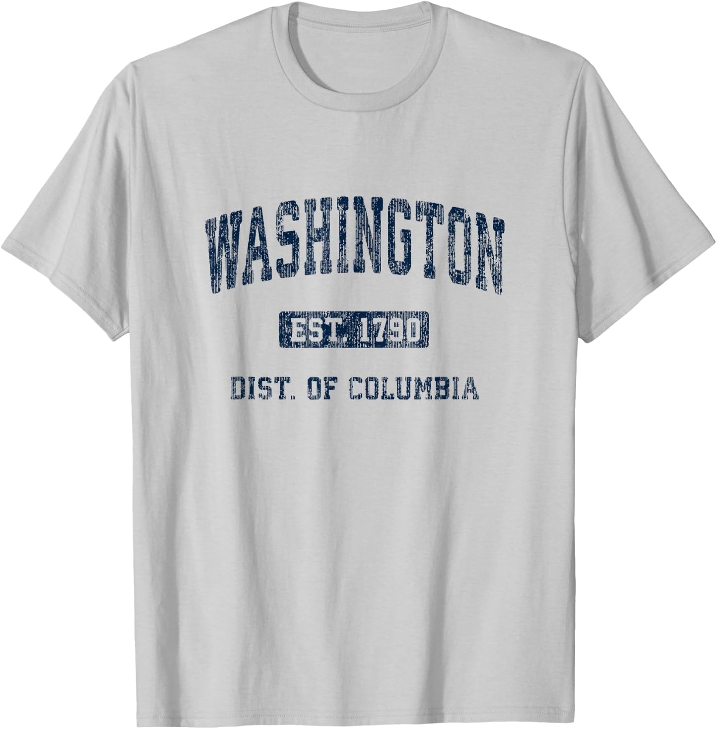 Washington DC Vintage Athletic Sports Design T-Shirt - T-Shirt | Ash