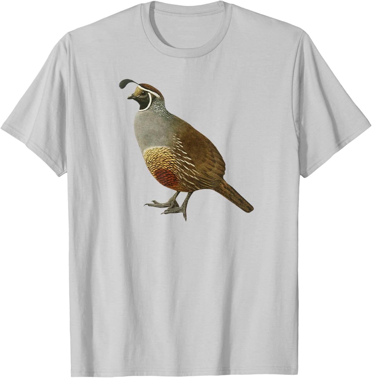 Quail I Love Quails Cute Birder Gift T-Shirt - T-Shirt | Ash