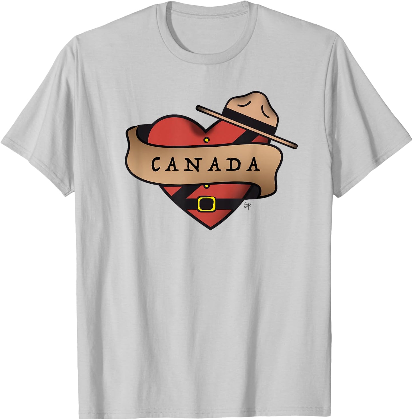 Canada Mountie - Canada Day - I love Canada T-Shirt - T-Shirt | Ash