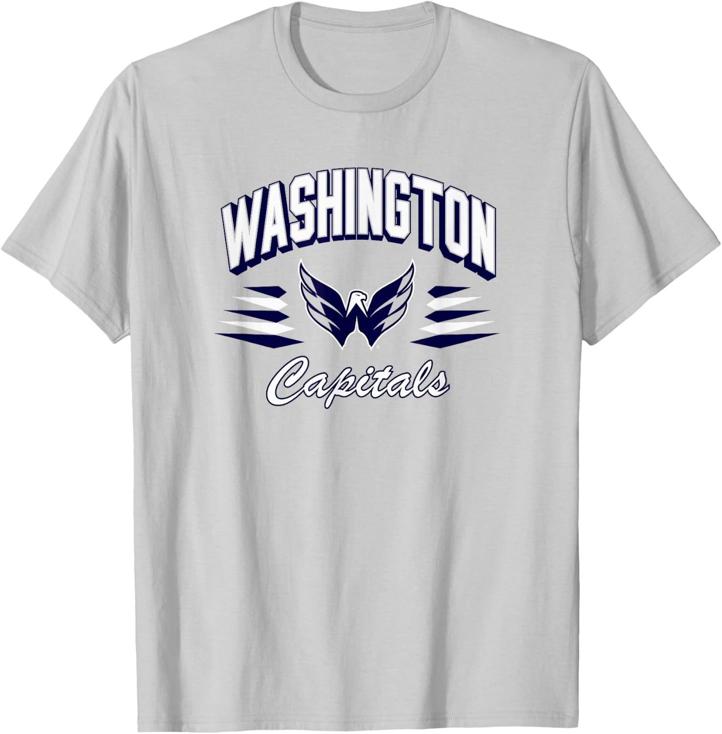 Washington Capitals Retro Diamond Red Officially Licensed T-Shirt - T-Shirt | Ash