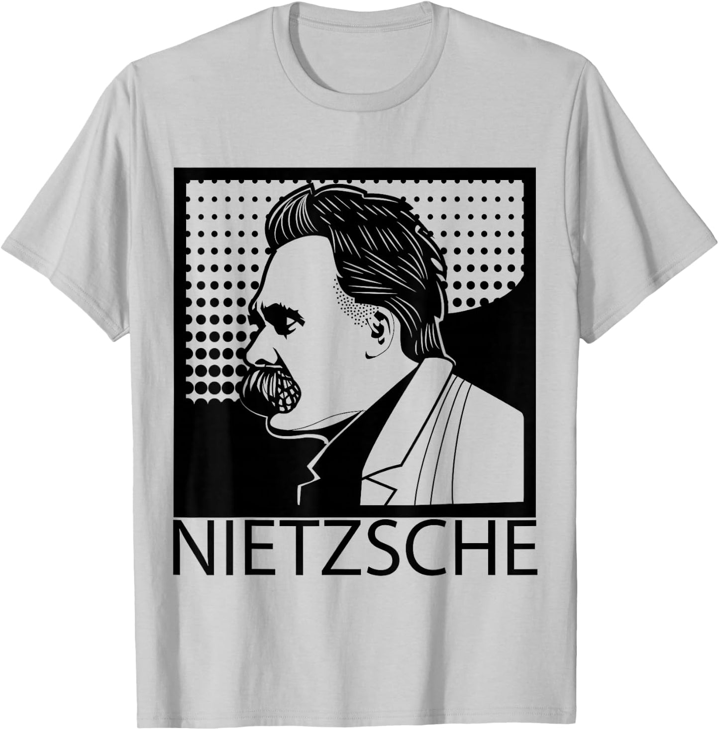 Friedrich Nietzsche Philosopher Philosophy T-Shirt - T-Shirt | Ash