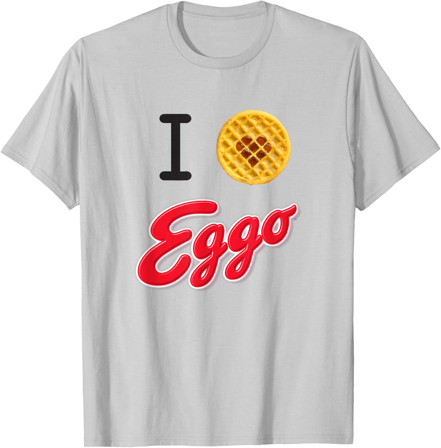 Eggo I Heart Eggo T-Shirt - T-Shirt | Ash