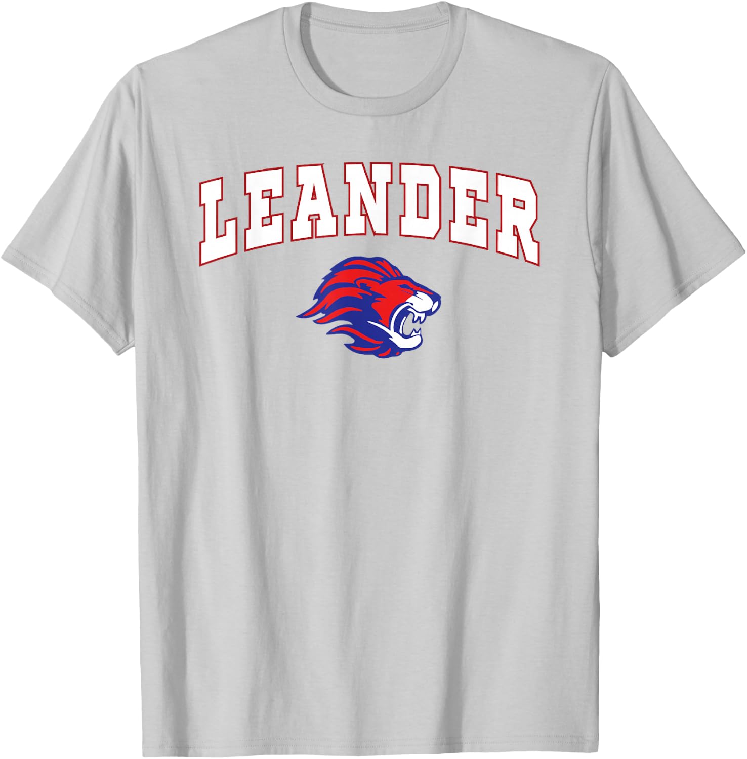 Leander High School Lions C2 T-Shirt - T-Shirt | Ash