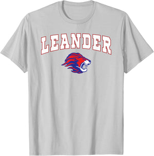 Leander High School Lions C2 T-Shirt - T-Shirt | Ash
