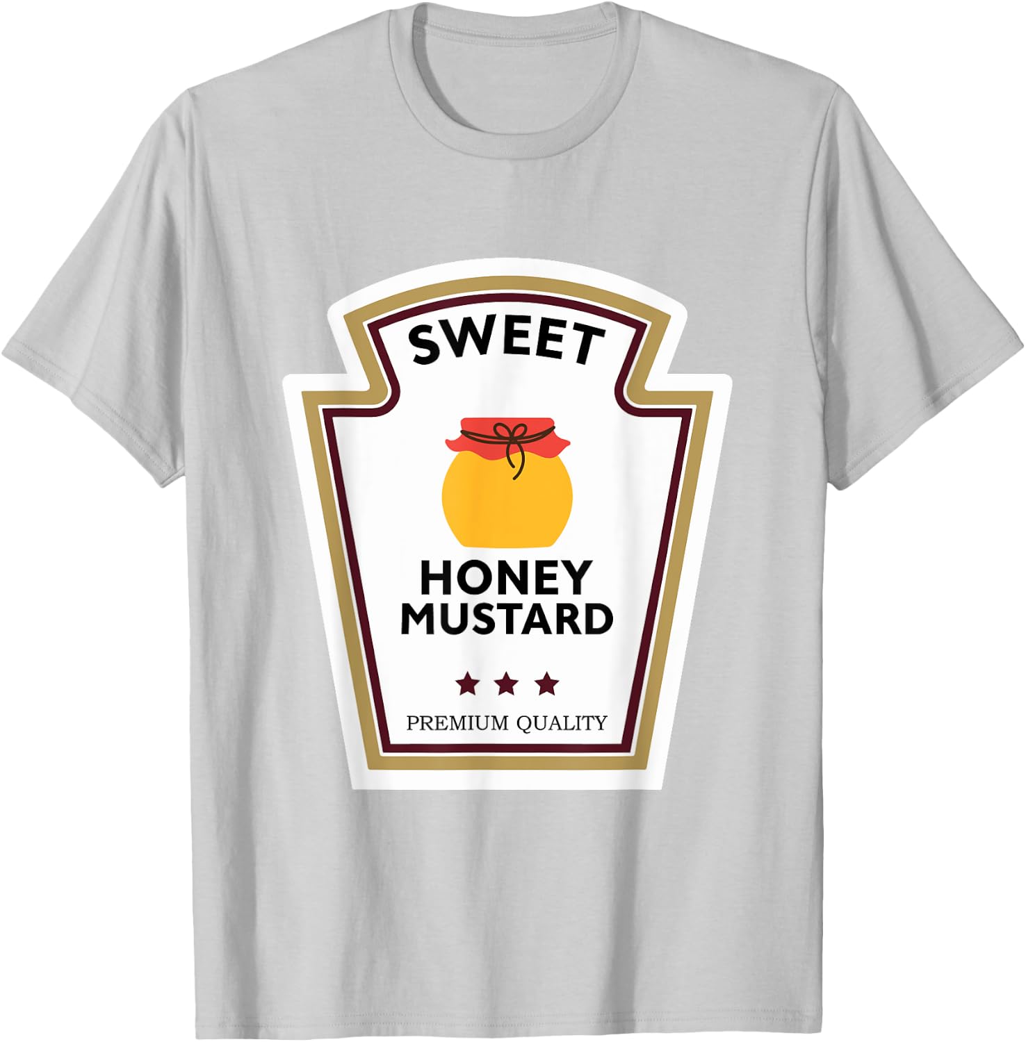 Sweet Honey Mustard Condiment Group Costume T-Shirt - T-Shirt | Ash