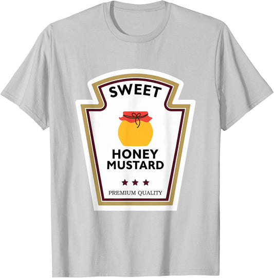 Sweet Honey Mustard Condiment Group Costume T-Shirt - T-Shirt | Ash