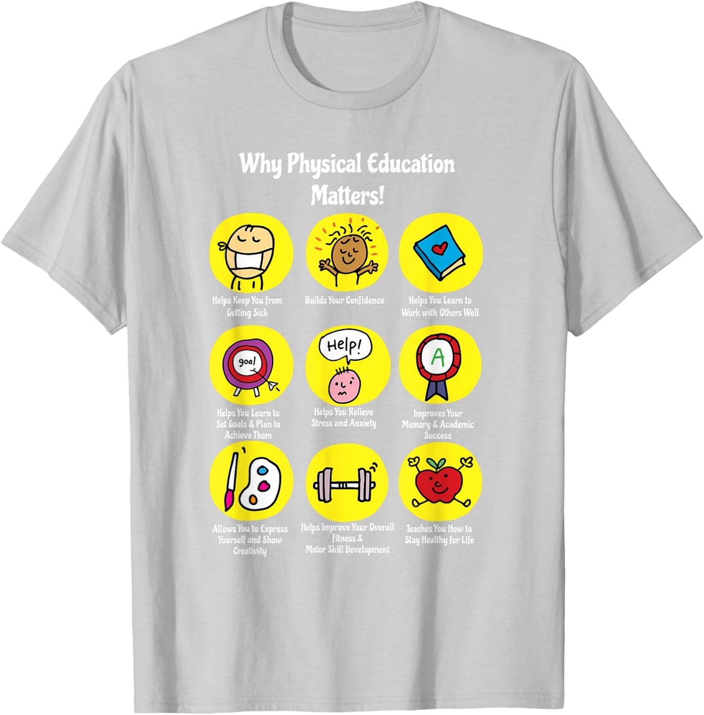 Why P.E. Matters Teachable Apparel Coach Gift T-Shirt - T-Shirt | Ash