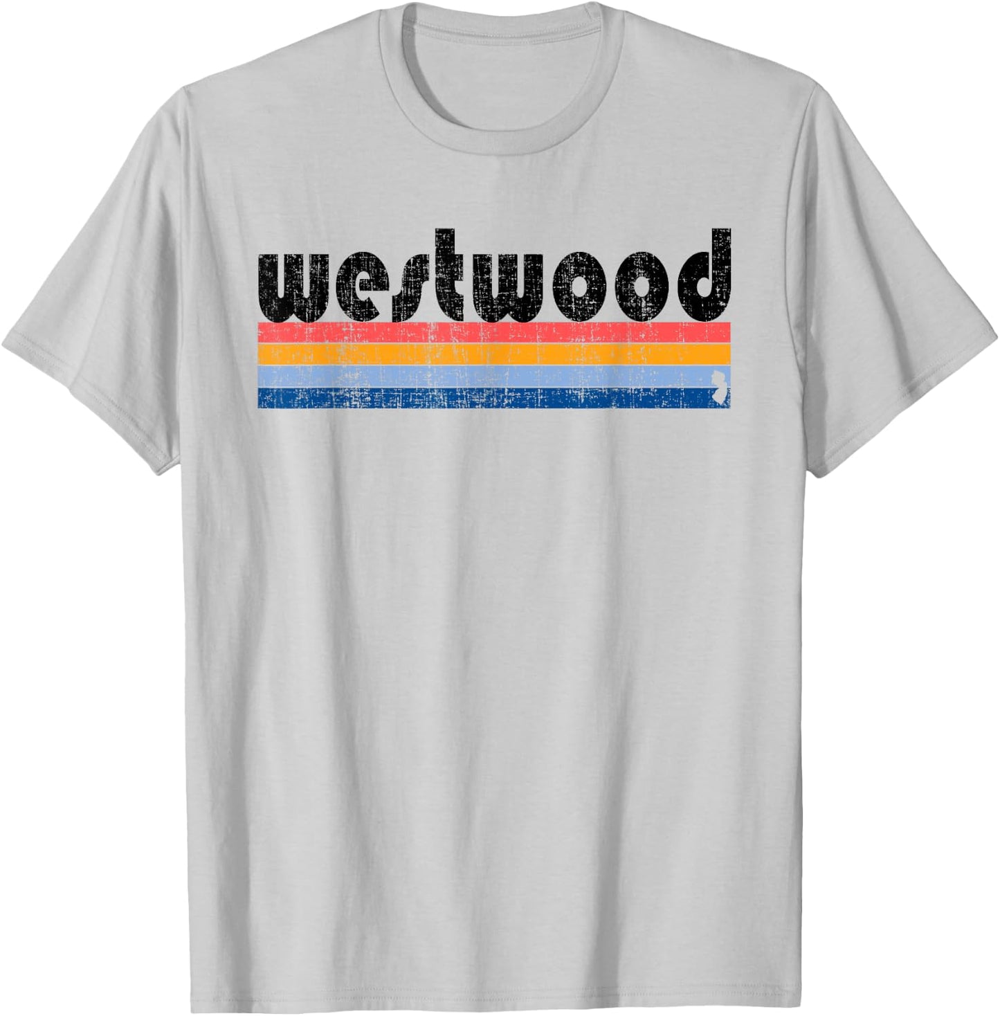 Vintage 80s Style Westwood NJ T-Shirt - T-Shirt | Ash
