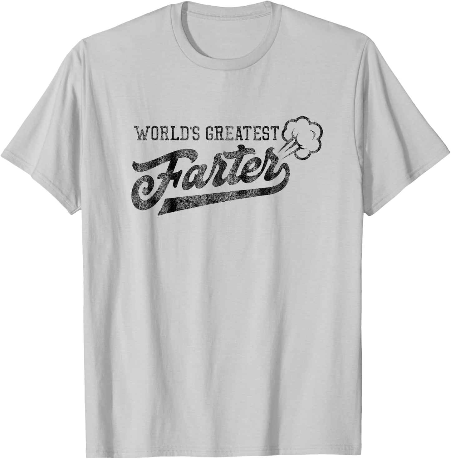 World's Greatest Farter Fart Dad Joke Father's Day T-Shirt - T-Shirt | Ash