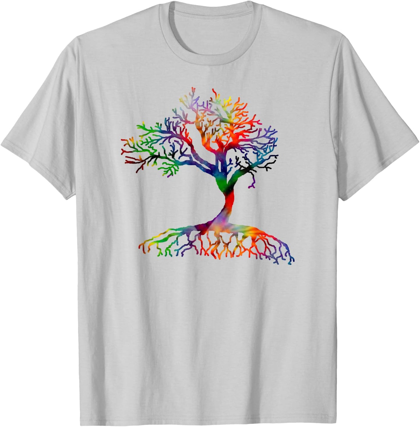 Tree Shirt Tie Dye Artist hand drawn tree of life T-Shirt - T-Shirt | Ash