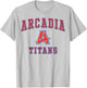 Arcadia High School Titans C1 T-Shirt - T-Shirt | Ash