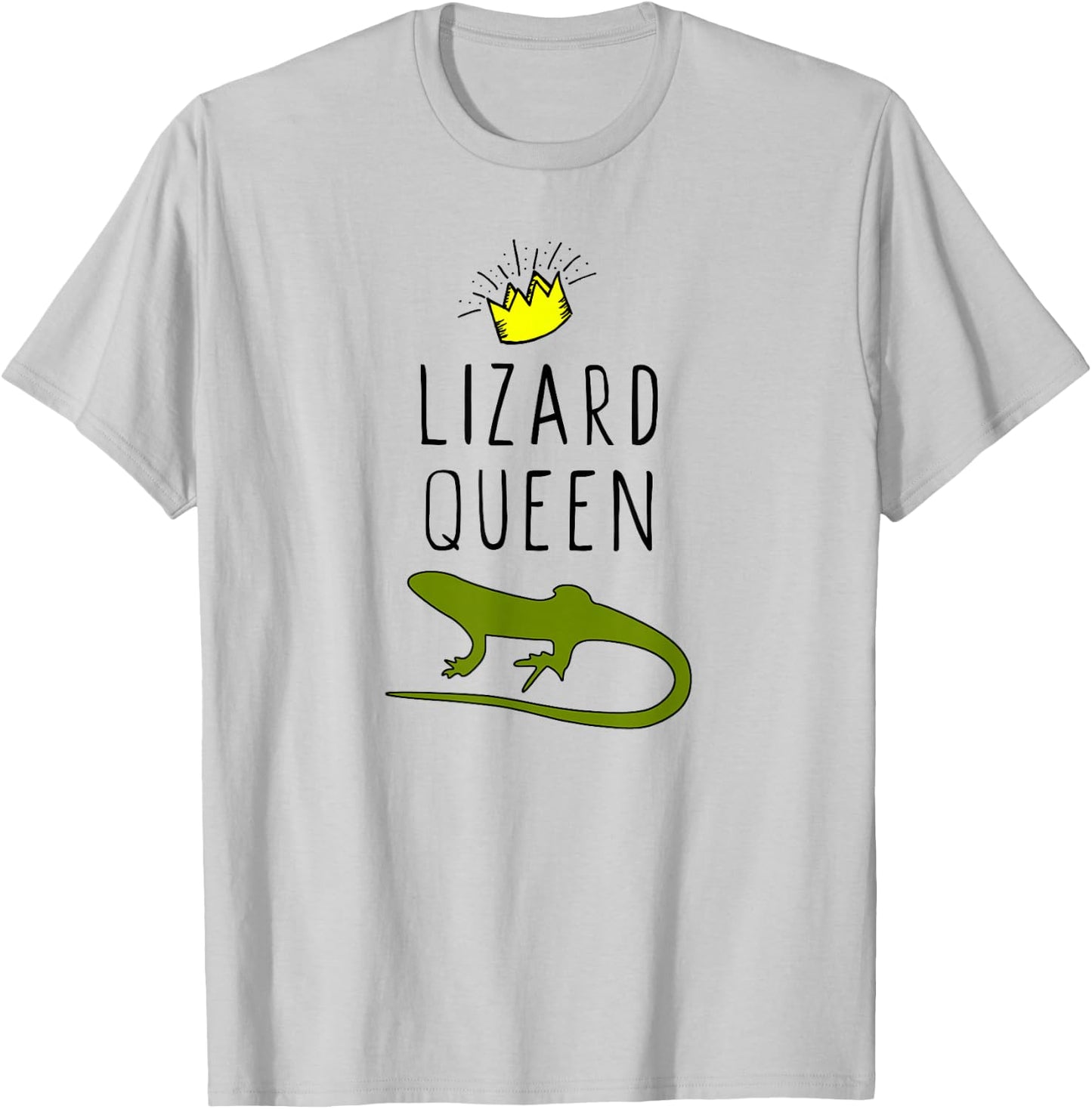 Lizard Queen Funny Lover Gift Christmas T-Shirt - T-Shirt | Ash