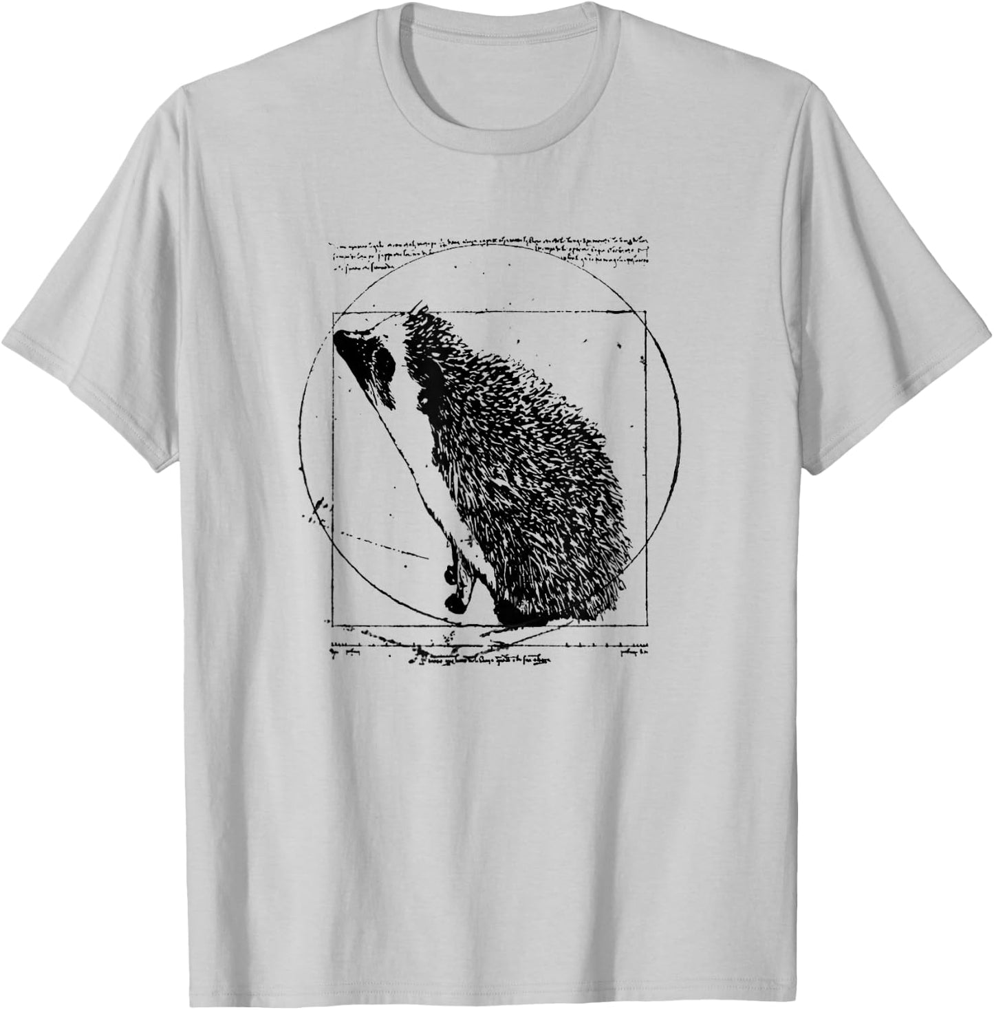 Hedgehog Shirt: Vitruvian Hedgehog A Vintage Classic T-Shirt - T-Shirt | Ash