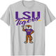 LSU Tigers Mascot White Officially Licensed T-Shirt - T-Shirt | Ash