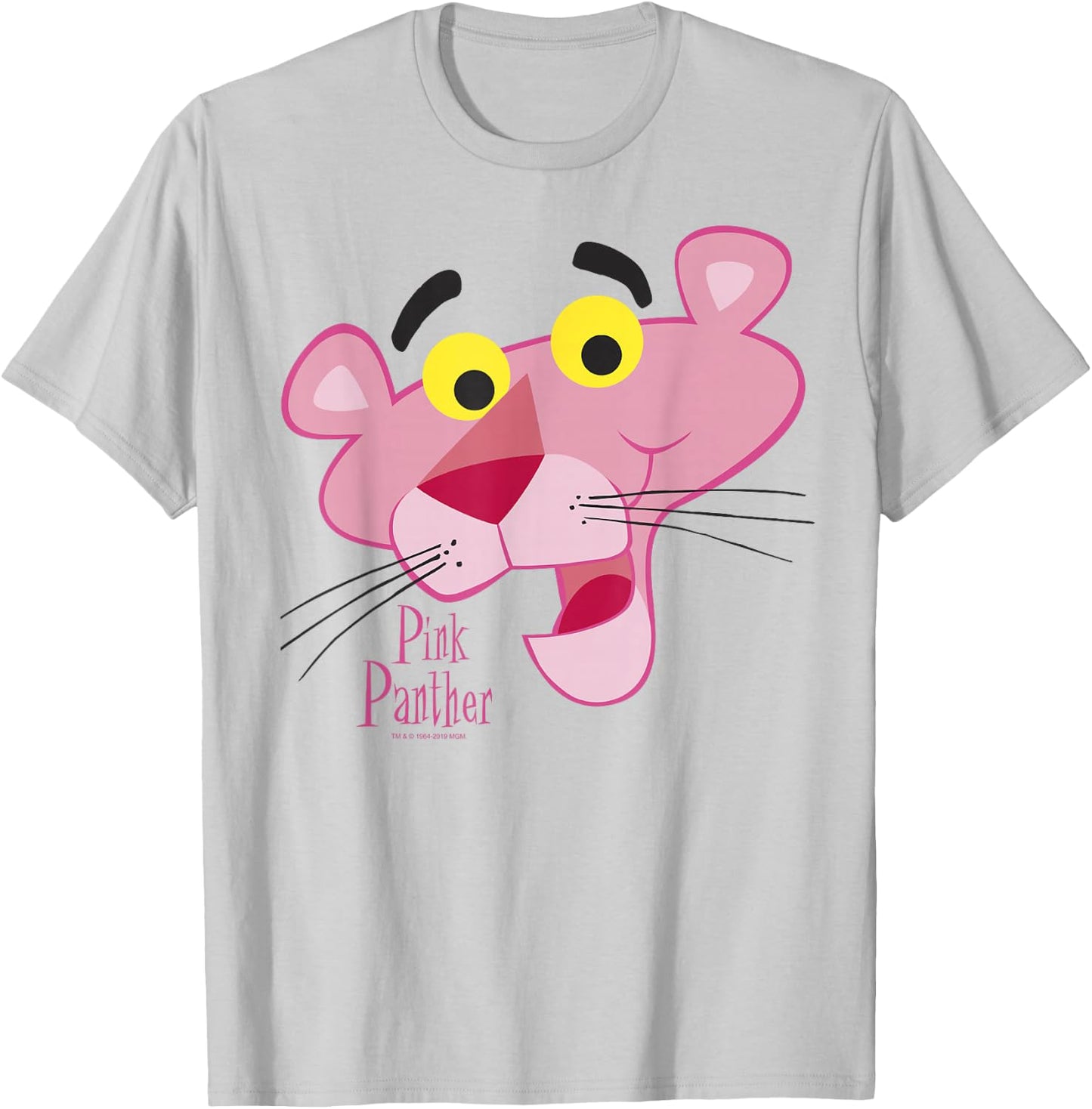 Pink Panther Face Portrait T-Shirt - T-Shirt | Ash