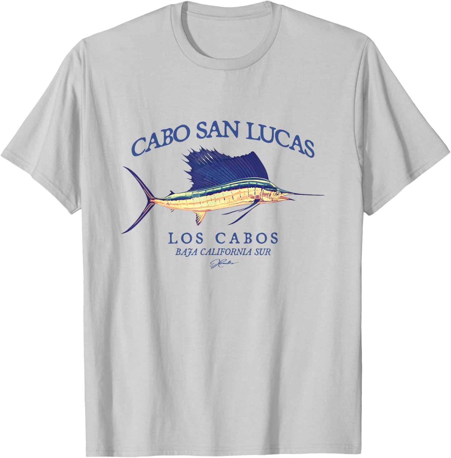 JCombs: Cabo San Lucas, Los Cabos, Sailfish T-Shirt - T-Shirt | Ash