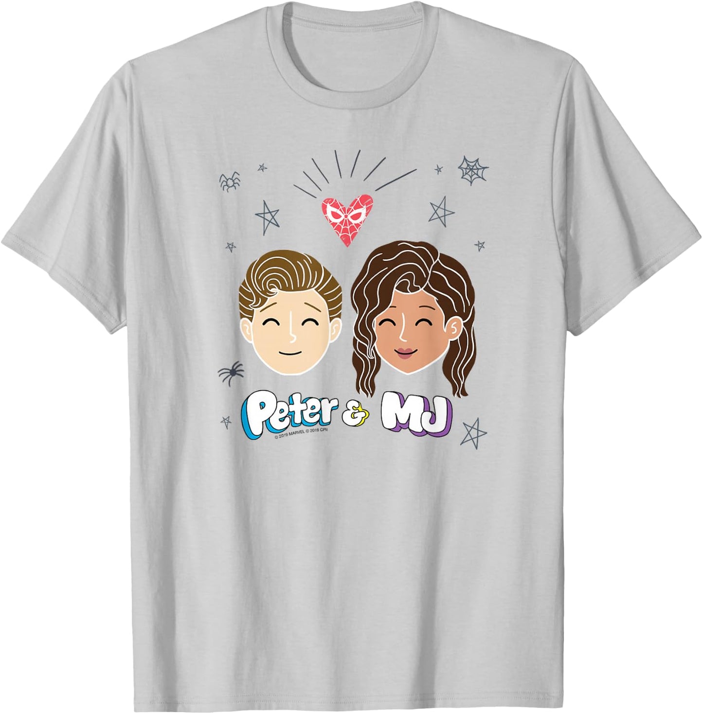 Marvel Spider-Man Far From Home Peter & MJ Love T-Shirt - T-Shirt | Ash