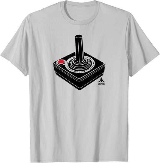 ATARI Oversized Joystick Video Gamer T-Shirt - T-Shirt | Ash