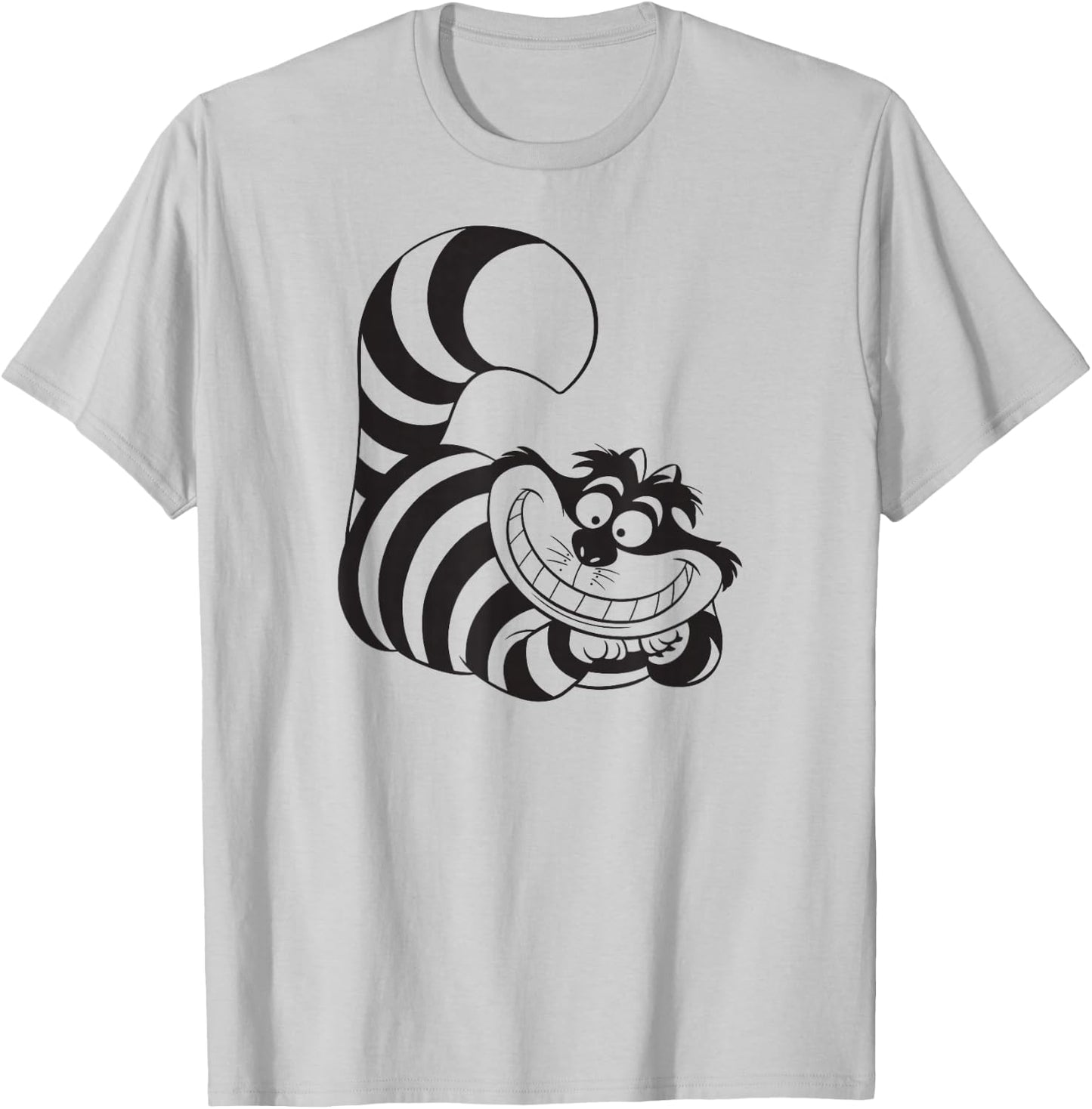 Alice in Wonderland - Cheshire Cat Smiling T-Shirt - T-Shirt | Ash