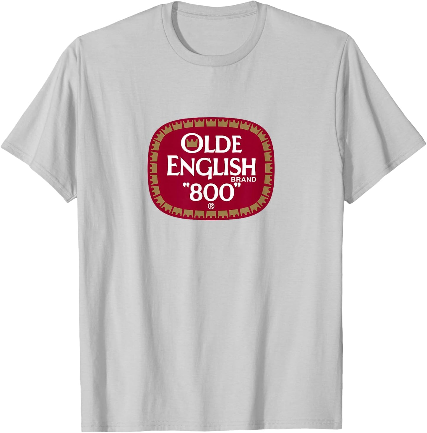Olde English 800 Beer Shirt (Official) T-Shirt - T-Shirt | Ash