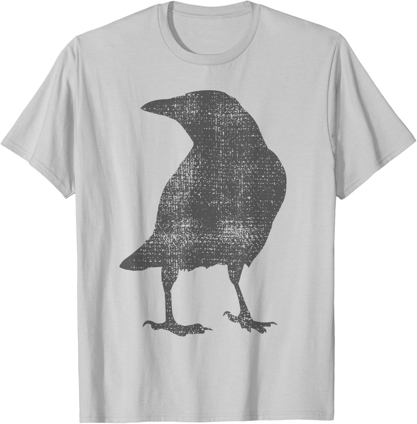 Crow Blackbird Raven Bird Vintage T-Shirt - T-Shirt | Ash