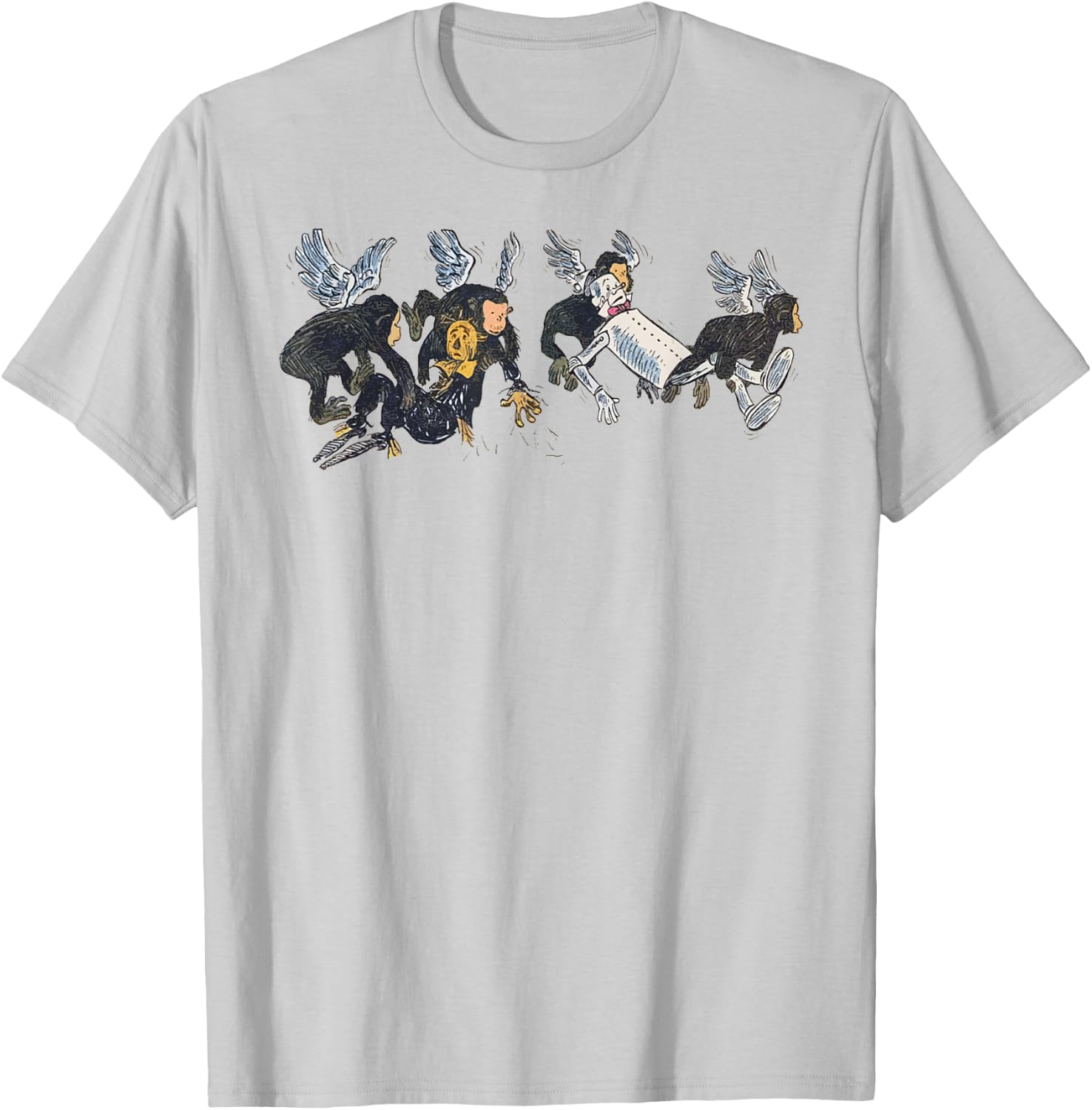 Flying Monkeys - Wizard of OZ Tin Man Scarecrow T-Shirt - T-Shirt | Ash