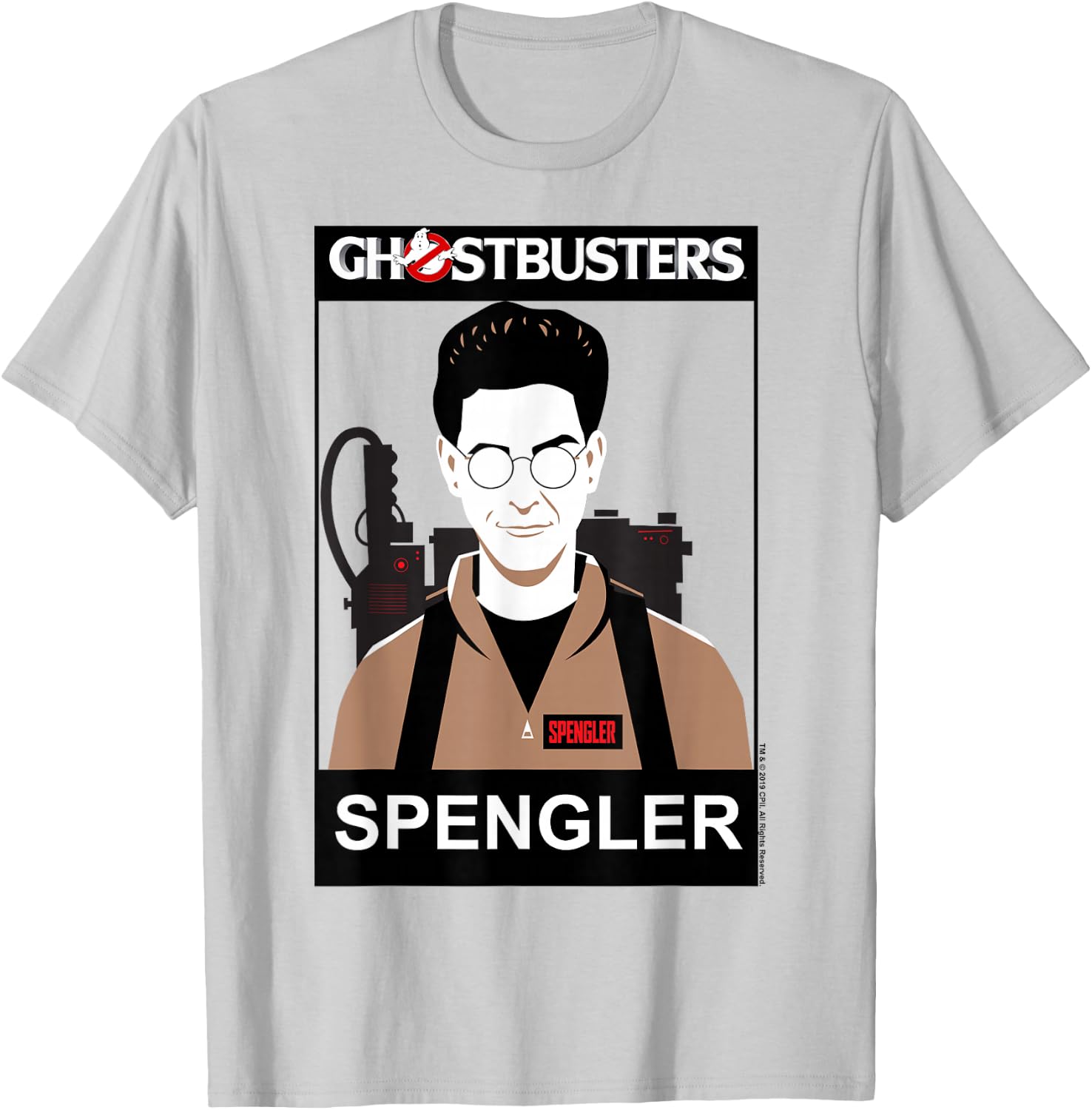 Ghostbusters Spengler Name Portrait T-Shirt - T-Shirt | Ash
