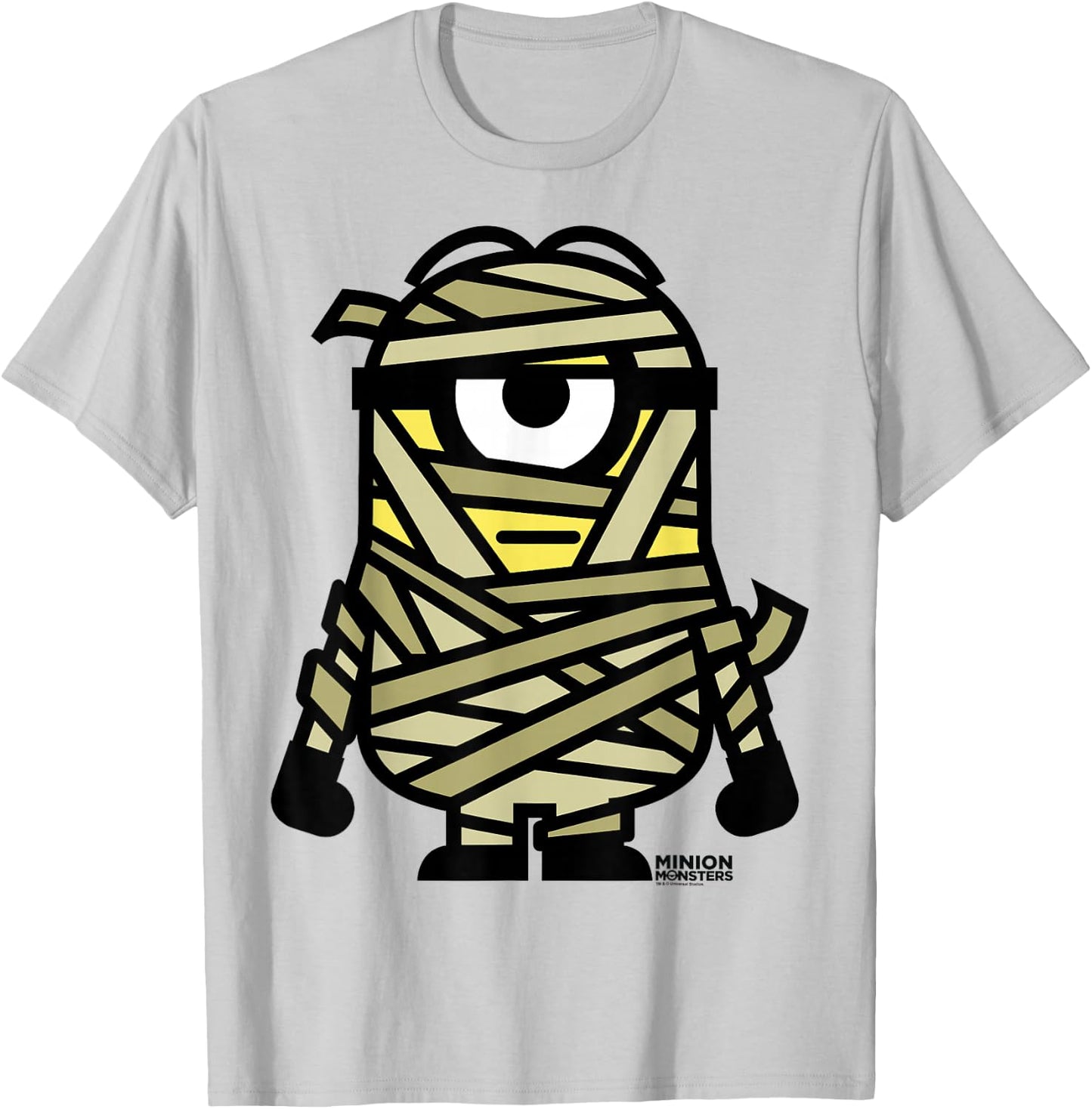 Despicable Me Mummy Halloween Monster Graphic T-Shirt - T-Shirt | Ash