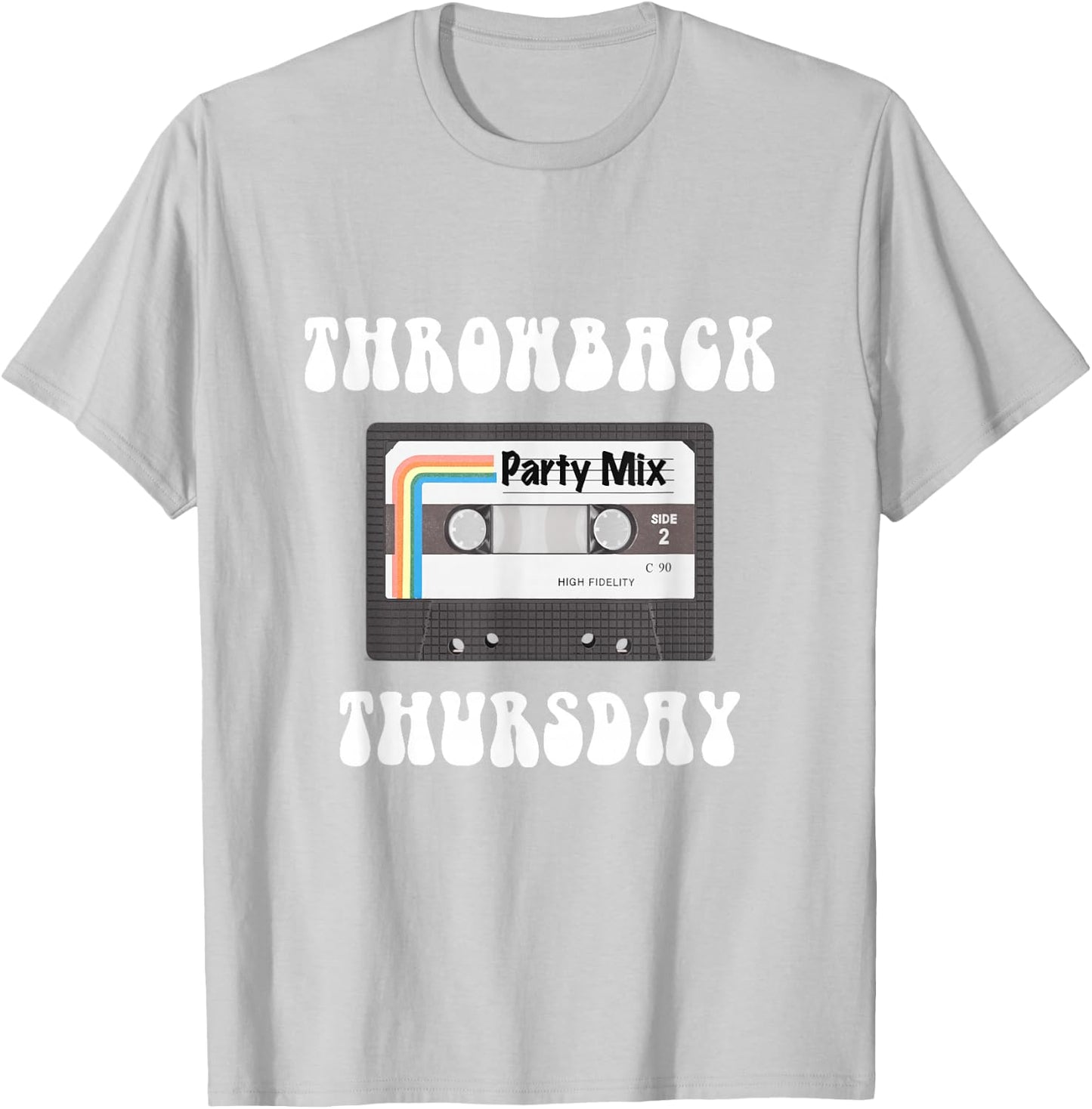 Throwback Thursday with Party Mix Cassette T-Shirt - T-Shirt | Ash
