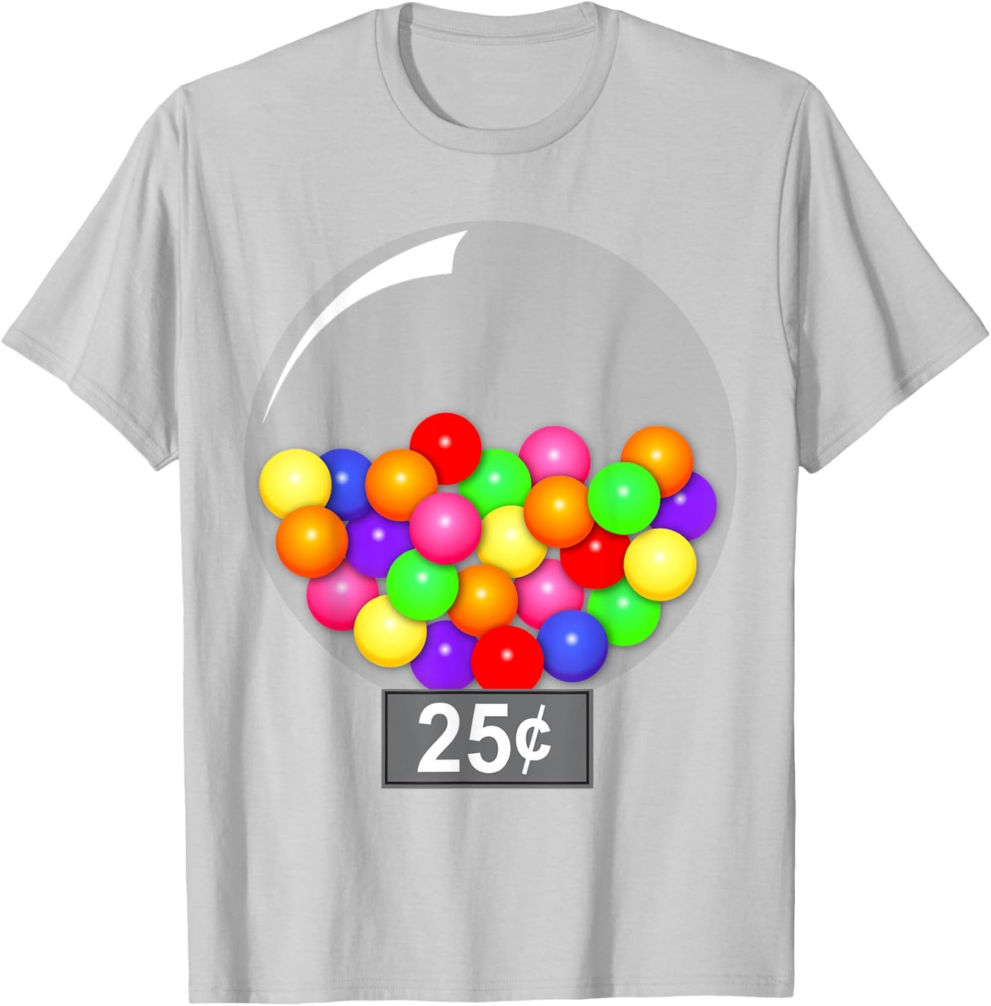 Gumball Machine Quarter Couples Halloween Costume T-Shirt - T-Shirt | Ash