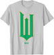 Wicked Movie W Logo Green Goes Good with Pink T-Shirt - T-Shirt | Ash