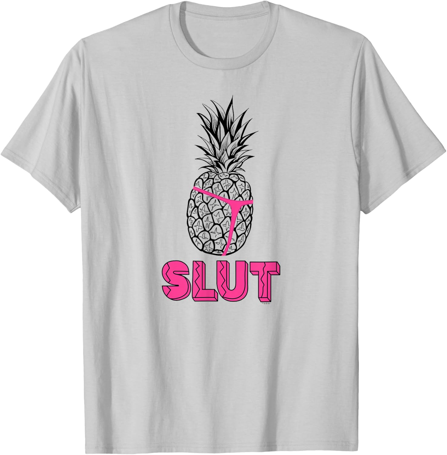 NBC Brooklyn Nine-Nine Captain Holt Pineapple Slut , Yellow, , Short Sleeve, , Size S T-Shirt - T-Shirt | Ash