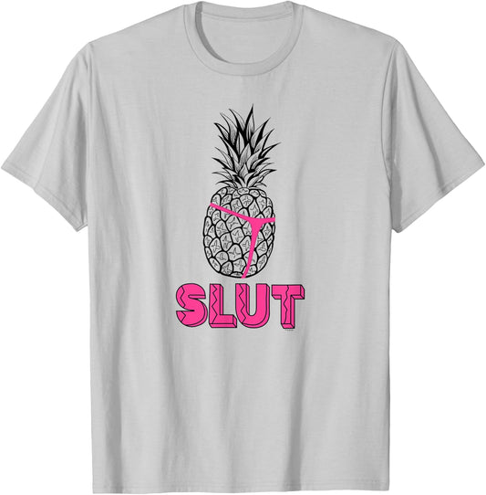 NBC Brooklyn Nine-Nine Captain Holt Pineapple Slut , Yellow, , Short Sleeve, , Size S T-Shirt - T-Shirt | Ash